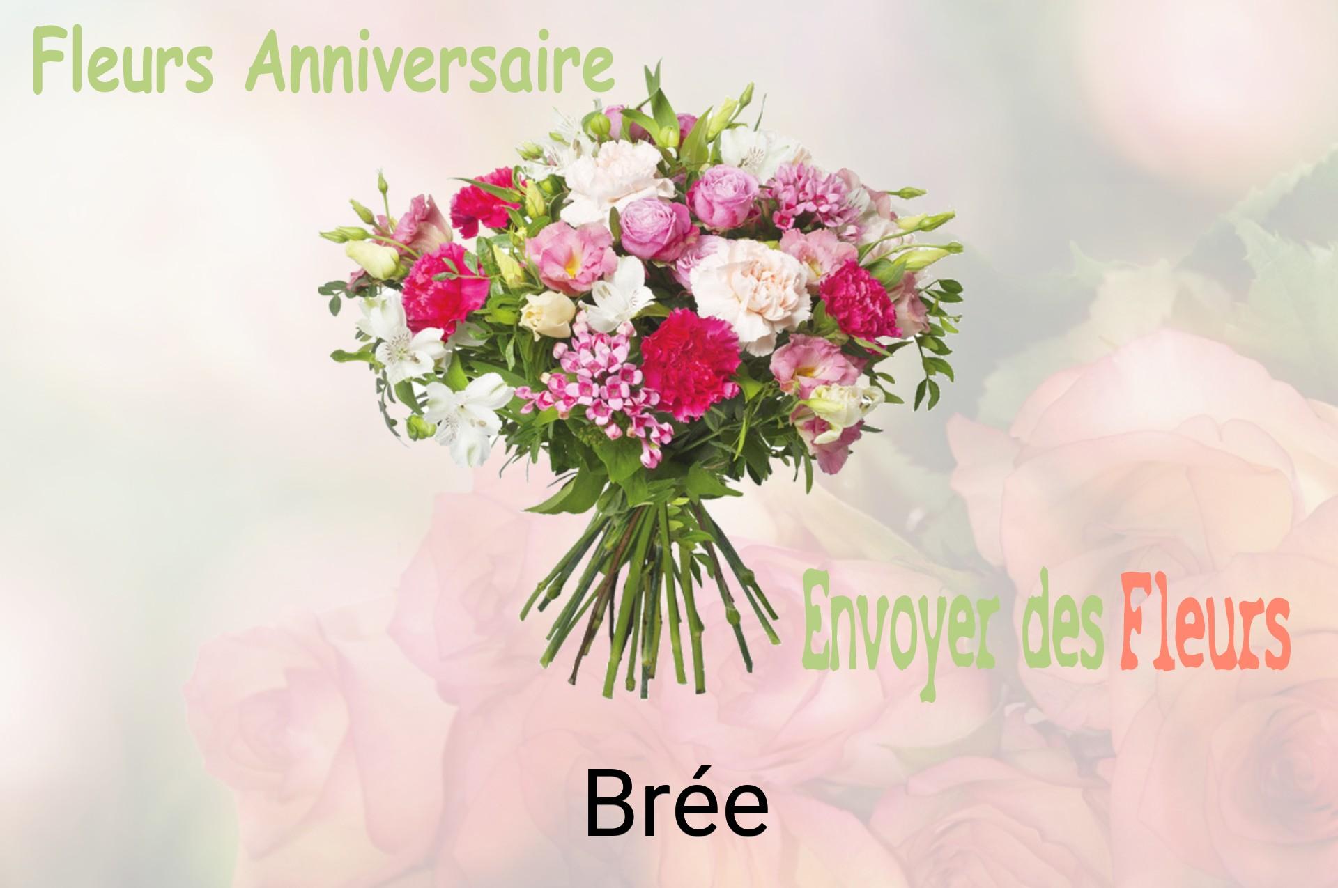 Bouquet de fleurs d’anniversaire livré à Brée